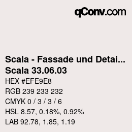颜色代码: Scala - Fassade und Detail - Scala 33.06.03 | qconv.com