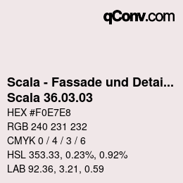 カラーコード: Scala - Fassade und Detail - Scala 36.03.03 | qconv.com