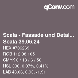 颜色代码: Scala - Fassade und Detail - Scala 39.06.24 | qconv.com