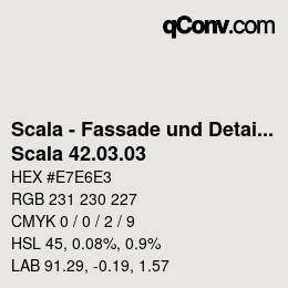 カラーコード: Scala - Fassade und Detail - Scala 42.03.03 | qconv.com