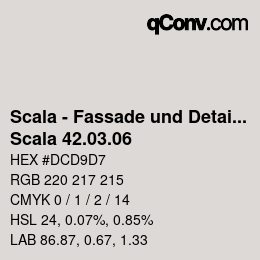 颜色代码: Scala - Fassade und Detail - Scala 42.03.06 | qconv.com