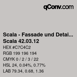 Código de color: Scala - Fassade und Detail - Scala 42.03.12 | qconv.com