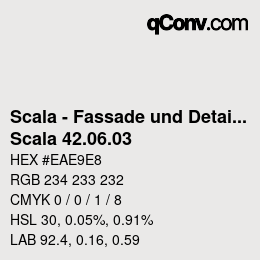 颜色代码: Scala - Fassade und Detail - Scala 42.06.03 | qconv.com