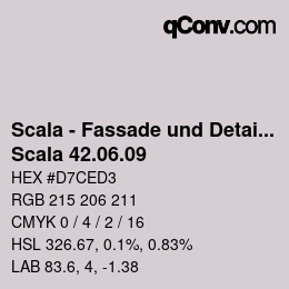 颜色代码: Scala - Fassade und Detail - Scala 42.06.09 | qconv.com