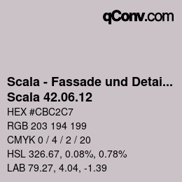 颜色代码: Scala - Fassade und Detail - Scala 42.06.12 | qconv.com