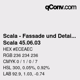 Código de color: Scala - Fassade und Detail - Scala 45.06.03 | qconv.com