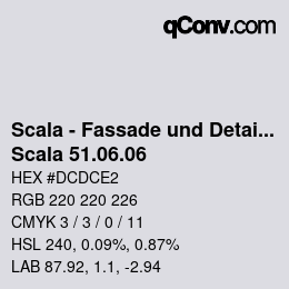 颜色代码: Scala - Fassade und Detail - Scala 51.06.06 | qconv.com
