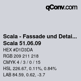 颜色代码: Scala - Fassade und Detail - Scala 51.06.09 | qconv.com