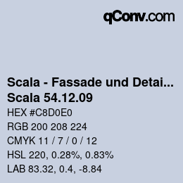 カラーコード: Scala - Fassade und Detail - Scala 54.12.09 | qconv.com