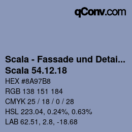カラーコード: Scala - Fassade und Detail - Scala 54.12.18 | qconv.com