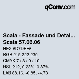颜色代码: Scala - Fassade und Detail - Scala 57.06.06 | qconv.com