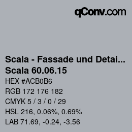 颜色代码: Scala - Fassade und Detail - Scala 60.06.15 | qconv.com