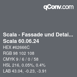 颜色代码: Scala - Fassade und Detail - Scala 60.06.24 | qconv.com