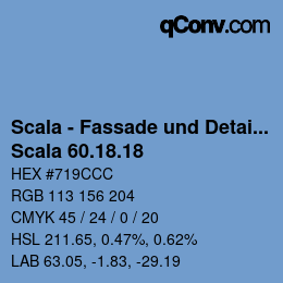 Código de color: Scala - Fassade und Detail - Scala 60.18.18 | qconv.com