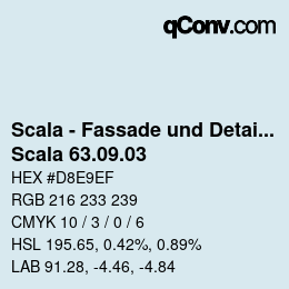 カラーコード: Scala - Fassade und Detail - Scala 63.09.03 | qconv.com