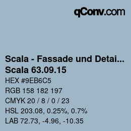 Código de color: Scala - Fassade und Detail - Scala 63.09.15 | qconv.com