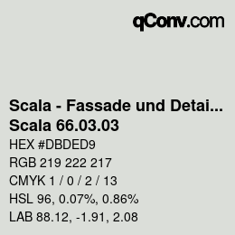 カラーコード: Scala - Fassade und Detail - Scala 66.03.03 | qconv.com