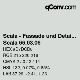 颜色代码: Scala - Fassade und Detail - Scala 66.03.06 | qconv.com