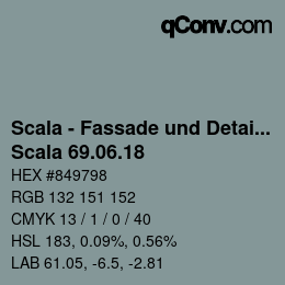 颜色代码: Scala - Fassade und Detail - Scala 69.06.18 | qconv.com