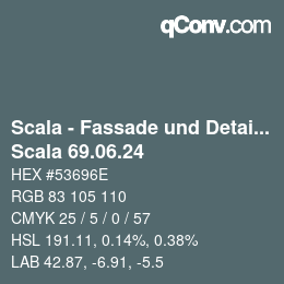颜色代码: Scala - Fassade und Detail - Scala 69.06.24 | qconv.com