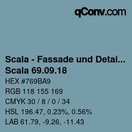 カラーコード: Scala - Fassade und Detail - Scala 69.09.18 | qconv.com