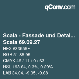Farbcode: Scala - Fassade und Detail - Scala 69.09.27 | qconv.com