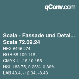 Código de color: Scala - Fassade und Detail - Scala 72.09.24 | qconv.com
