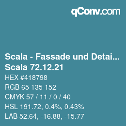 颜色代码: Scala - Fassade und Detail - Scala 72.12.21 | qconv.com