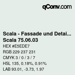 カラーコード: Scala - Fassade und Detail - Scala 75.06.03 | qconv.com