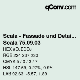 カラーコード: Scala - Fassade und Detail - Scala 75.09.03 | qconv.com