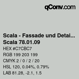 カラーコード: Scala - Fassade und Detail - Scala 78.01.09 | qconv.com