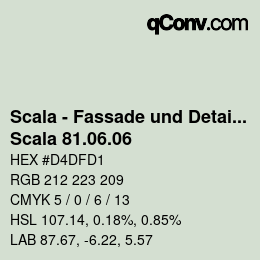 颜色代码: Scala - Fassade und Detail - Scala 81.06.06 | qconv.com