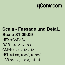 Farbcode: Scala - Fassade und Detail - Scala 81.09.09 | qconv.com