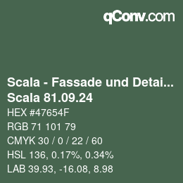 Farbcode: Scala - Fassade und Detail - Scala 81.09.24 | qconv.com