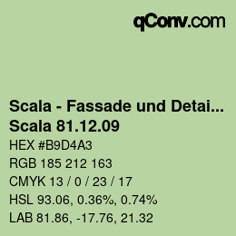 颜色代码: Scala - Fassade und Detail - Scala 81.12.09 | qconv.com