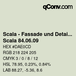 Código de color: Scala - Fassade und Detail - Scala 84.06.09 | qconv.com