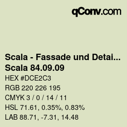 Farbcode: Scala - Fassade und Detail - Scala 84.09.09 | qconv.com