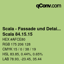 Código de color: Scala - Fassade und Detail - Scala 84.15.15 | qconv.com