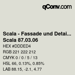 Code couleur: Scala - Fassade und Detail - Scala 87.03.06 | qconv.com
