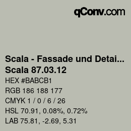 Código de color: Scala - Fassade und Detail - Scala 87.03.12 | qconv.com