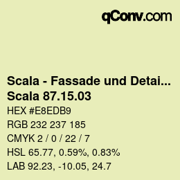 Código de color: Scala - Fassade und Detail - Scala 87.15.03 | qconv.com