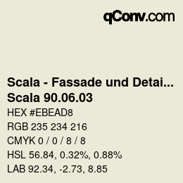 颜色代码: Scala - Fassade und Detail - Scala 90.06.03 | qconv.com