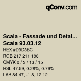 Código de color: Scala - Fassade und Detail - Scala 93.03.12 | qconv.com