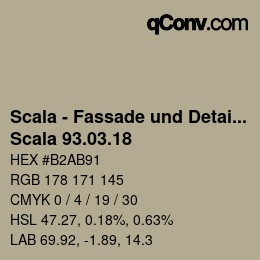 Código de color: Scala - Fassade und Detail - Scala 93.03.18 | qconv.com