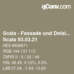 Código de color: Scala - Fassade und Detail - Scala 93.03.21 | qconv.com