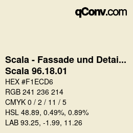 カラーコード: Scala - Fassade und Detail - Scala 96.18.01 | qconv.com
