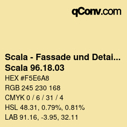 カラーコード: Scala - Fassade und Detail - Scala 96.18.03 | qconv.com