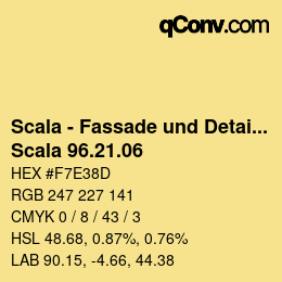 颜色代码: Scala - Fassade und Detail - Scala 96.21.06 | qconv.com