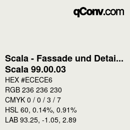 カラーコード: Scala - Fassade und Detail - Scala 99.00.03 | qconv.com