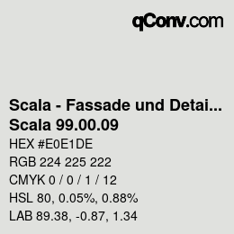 カラーコード: Scala - Fassade und Detail - Scala 99.00.09 | qconv.com